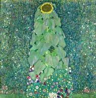 Plakaty - Galeria Plakatu, Plakat, Słonecznik, Gustav Klimt, 40x40 cm - miniaturka - grafika 1