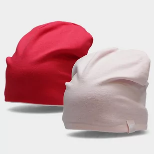 4F, Czapka zimowa, HJZ22-JCAD001 56S, różowy, one size - Czapki damskie - miniaturka - grafika 1