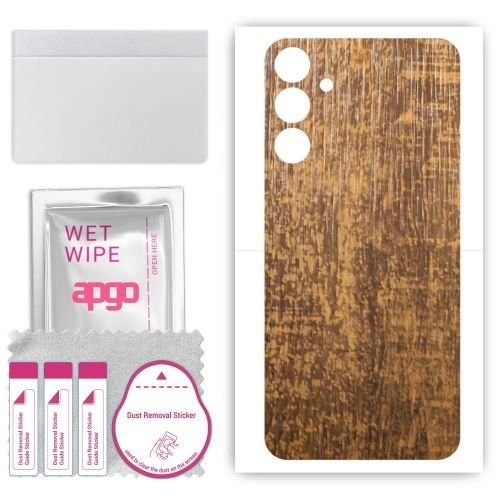 folia naklejka skórka strukturalna na TYŁ do Samsung Galaxy M55 5G - Drewno Dąb Stary - apgo SKINS