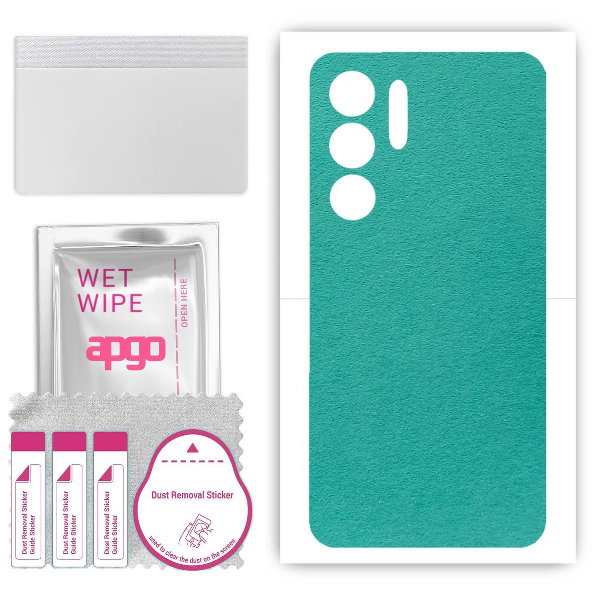 Folia naklejka skórka strukturalna na TYŁ Zamsz do ZTE Nubia Red Magic 9S Pro+ Plus - Zamsz Miętowy - apgo SKINS