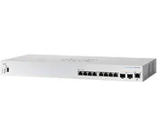 Cisco CBS350 Zarządzany L3 10G Ethernet (100/1000/10000) 1U Czarny, Szary CBS350-8XT-EU-RF - Switche - miniaturka - grafika 1