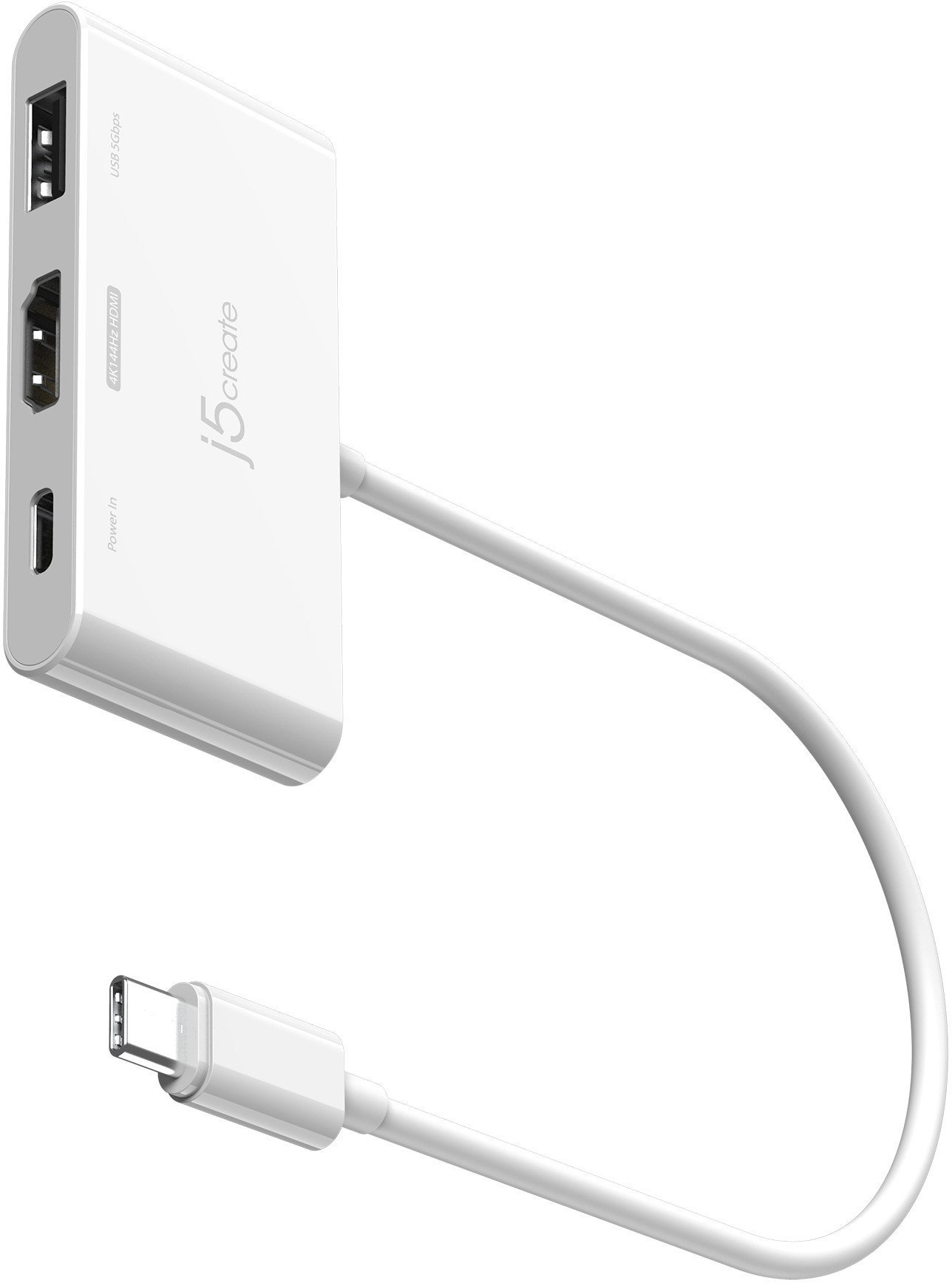 j5create JCA399-N huby i koncentratory USB 3.2 Gen 2 3.1 Gen 2 Type-C 5000 Mbit/s Biały