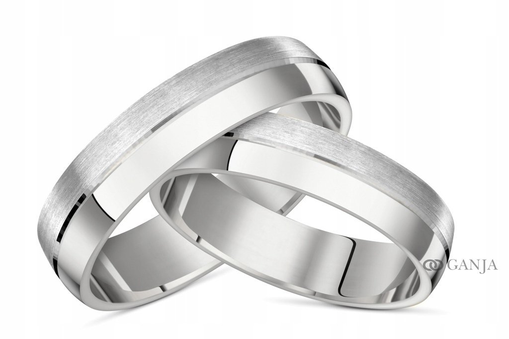 Obrączka srebrna 925+GRAWER 4mmOB54 bezszwowe ŚLUB