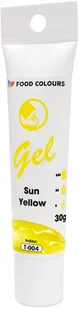 Barwnik żelowy w tubce Sun Yellow - Słoneczny 30g Food Colours - Dodatki do ciast w proszku - miniaturka - grafika 1