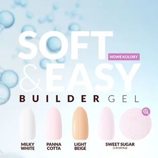 Claresa żel budujący Soft&Easy gel panna cotta 12g - Żele do paznokci - miniaturka - grafika 4
