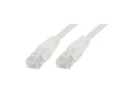 Patchcordy - MicroConnect RJ-45/RJ-45 kat.6 U/UTP Biały 2m UTP602WBOOTED - miniaturka - grafika 1