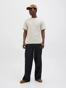 Jack & Jones Koszulka w kolorze beżowym - Koszulki męskie - miniaturka - grafika 1