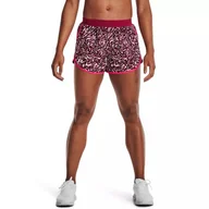 Spodnie sportowe damskie - Spodenki krótkie damskie Under Armour Fly By 2.0 Printed Short - miniaturka - grafika 1