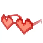 Stroje karnawałowe - Okulary pixelowe serca - miniaturka - grafika 1