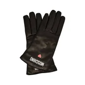 Rękawiczki - Moschino Skórzane rękawiczki | z dodatkiem wełny - miniaturka - grafika 1