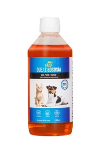 LAB V Olej z łososia dla psów i kotów 2x500ml - Suplementy i witaminy dla psów - miniaturka - grafika 1