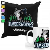 Gadżety dla niej i dla niego - ZESTAW KUBEK + POSZEWKA Z NADRUKIEM-DLA FANA MINNESOTA TIMBERWOLVES +IMIĘ - miniaturka - grafika 1