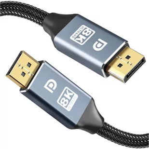 Kabel ze złączem Alogy 2x Display Port DP 1.4 8K 30AWG do TV PC 1m - Pozostałe akcesoria do telefonów - miniaturka - grafika 2