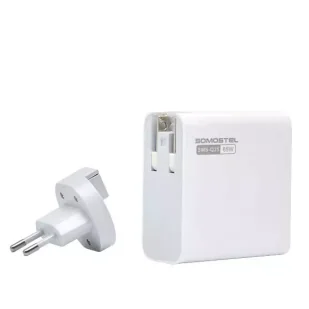 Ładowarka sieciowa Somostel Power Delivery Q25 PD + USB Biała - Ładowarki do telefonów - miniaturka - grafika 1