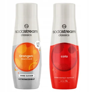 Syropy SodaStream Orange Zero Pomarańcza Bez Cukru + Cola - Syropy i koncentraty owocowe - miniaturka - grafika 1