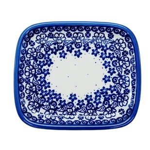 Ceramiczny półmisek prostokątny Ceramika Bolesławiec - Miski i półmiski - miniaturka - grafika 1