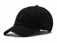 Czapki damskie - CZAPKA Z DASZKIEM NIKE FB5368-010 czarna bawełniana M/L - miniaturka - grafika 1
