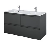 Szafki łazienkowe - Elita 168182 SZAFKA podumywalkowa SPLIT 120 3S ANTHRACITE MATT PDW - miniaturka - grafika 1