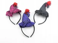 Dodatki do strojów karnawałowych - OPASKA KAPELUSZ CZAROWNICY STRÓJ DLA DZIECI HALLOWEEN - miniaturka - grafika 1