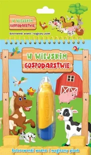W wiejskim gospodarstwie. Kolorowanki wodne.. - Kolorowanki, wyklejanki - miniaturka - grafika 1