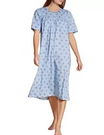 Piżamy damskie - CALIDA Damska koszula nocna Soft Cotton, Allure Blue, standardowa - miniaturka - grafika 1