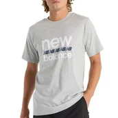 Koszulki męskie - Koszulka New Balance MT51940AG - szara - miniaturka - grafika 1