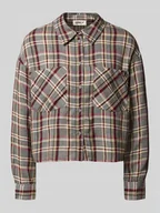 Koszule damskie - Bluzka koszulowa krótka z czystej wiskozy model ‘RILEY LIFE’ - miniaturka - grafika 1