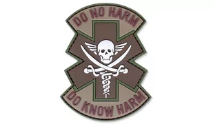 101 Inc. - Naszywka 3D - Do No Harm - Brązowy - Odzież taktyczna i umundurowanie - miniaturka - grafika 1