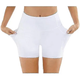 Damskie spodenki rowerowe Spodenki sportowe z kieszeniami Legginsy Krótki wysoki stan Nieprzezroczyste spodenki gimnastyczne Push Up Gorące spodnie... - Spodenki rowerowe - miniaturka - grafika 1