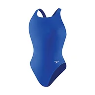 Stroje kąpielowe - Speedo Damski kostium kąpielowy jednoczęściowy Powerflex Super Pro solidny dla dorosłych Nowy szafir 38 - miniaturka - grafika 1