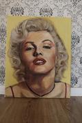 Obrazy i zdjęcia na płótnie - Obraz farby olejne portret Marilyn Monroe - miniaturka - grafika 1