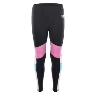 Dziecięce Legginsy REEBOK REEBOK TRIPLE BLOCK LEGGING E74218RGI-001 – Czarny - Legginsy - miniaturka - grafika 1