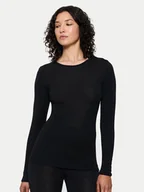 Piżamy damskie - Triumph Koszulka piżamowa Beauty Layers 10225656 Czarny Slim Fit - miniaturka - grafika 1