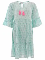 Sukienki - Zwillingsherz Sukienka "Berta" w kolorze miętowym - miniaturka - grafika 1