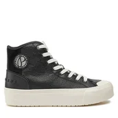 Trampki damskie - Trampki Pepe Jeans PLS31576 Czarny - miniaturka - grafika 1
