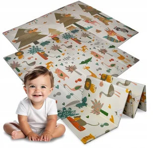 Mata Piankowa Edukacyjna Składana Dla Dzieci Duża 180x200 Dwustronna Gruba - Maty piankowe - miniaturka - grafika 1