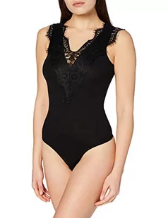 PIECES Damskie body Pcilu Bodystocking Noos Formmender Body, czarny (czarny), S - Body - miniaturka - grafika 1