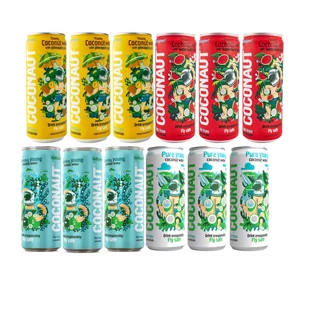Coconaut Woda kokosowa - mix Zestaw 12 x 320 ml - Napoje roślinne - miniaturka - grafika 1