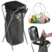 Worki na śmieci - Stojak na worek do segregacji śmieci Bakel pojedynczy czarny - miniaturka - grafika 1