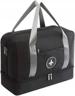 Torby męskie - Torba Kabinowa do samolotu na biwak BASEN na obuwie wodoodporna czarna - miniaturka - grafika 1