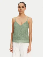 Koszulki i topy damskie - Vero Moda Top Maya 10325031 Zielony Regular Fit - miniaturka - grafika 1
