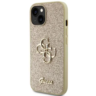 Oryginalne Etui GUESS Hardcase GUHCP15MHG4SGD do iPhone 15 PLUS (Fixed Glitter Big 4G / złoty) - Etui i futerały do telefonów - miniaturka - grafika 7