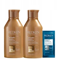 Szampony do włosów - Redken All Soft Nawilżający Szampon do Włosów Suchych 300ml x 2szt - miniaturka - grafika 1