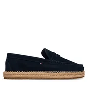 Espadryle męskie - Espadryle Tommy Hilfiger Flexible Hilfiger Sde Espadrille FM0FM05794 Granatowy - miniaturka - grafika 1