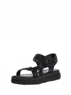Sandały damskie - Guess Sandały Damskie FLJLODFAP03-BLACK Na Platformie Czarne 38 EU - miniaturka - grafika 1