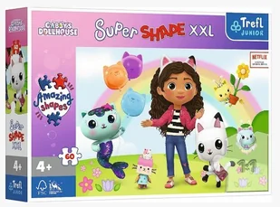 puzzle 60 super shape xxl weseli przyjaciele gabi - Puzzle - miniaturka - grafika 1