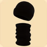 Czapki dla dzieci - TEMU 2 szt. Czapka + Szalik Dzianinowy dla Chłopców i Dziewczynek w Wieku 3-14 Lat, Ciepły Zestaw na Jesień/Zimę Modny Jednokolorowy Strój, Czapka - miniaturka - grafika 1