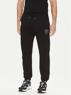 HUGO Spodnie dresowe Dusplitan 50542866 Czarny Relaxed Fit - Spodnie sportowe męskie - miniaturka - grafika 1