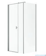 Kabiny prysznicowe - Radaway Nes Kds I Brushed Nickel kabina 120x80cm lewa szczotkowany nikiel 10023120-91-01L/10043080-91-01 - miniaturka - grafika 1