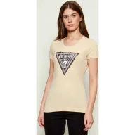 Koszulki i topy damskie - GUESS T-shirt TRIANGLE PYTHON Slim Fit - miniaturka - grafika 1